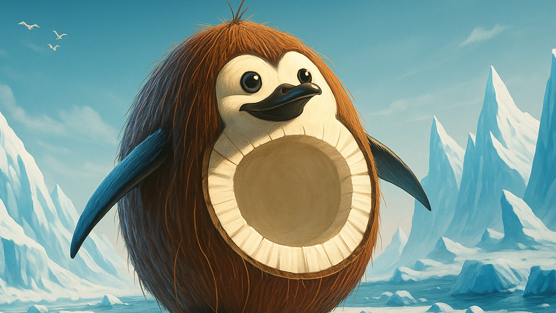 🥥🐧 Penguino Cocosino - Il pinguino tropicale