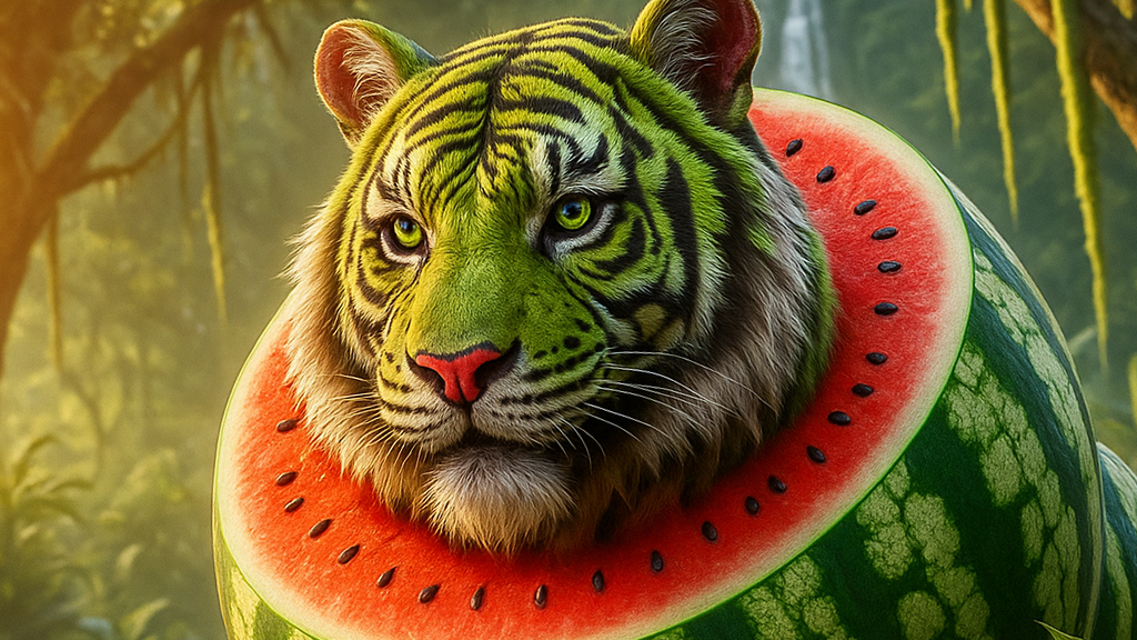 🍉 Tigrrullini Watermellini – Il cameraman con la faccia da tigre