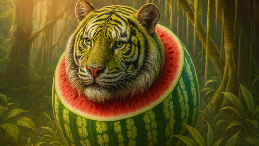 🐯🍉 Tigrrullini Watermellini - La Tigre Estiva dal Cuore Fresco
