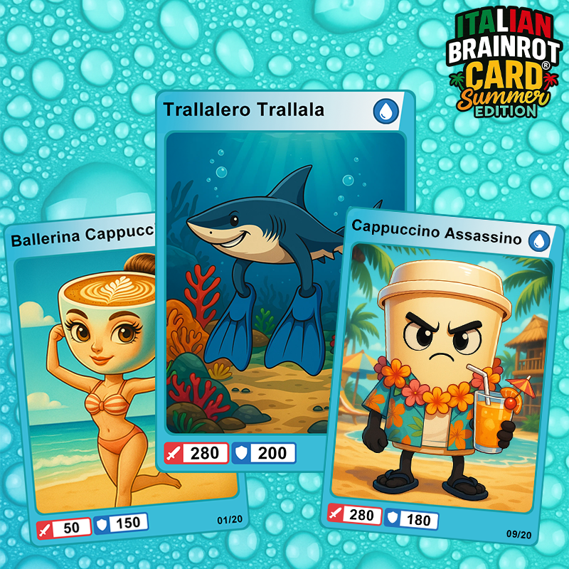 Box da 20 Cards - Italian Brainrot Card® "Summer Edition"