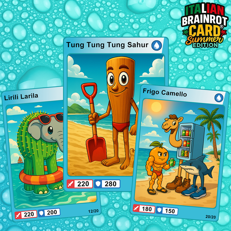 Box da 20 Cards - Italian Brainrot Card® "Summer Edition"