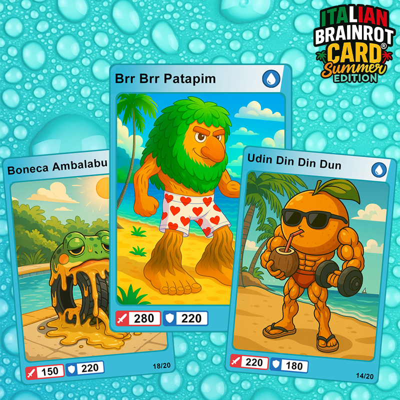 Box da 20 Cards - Italian Brainrot Card® "Summer Edition"
