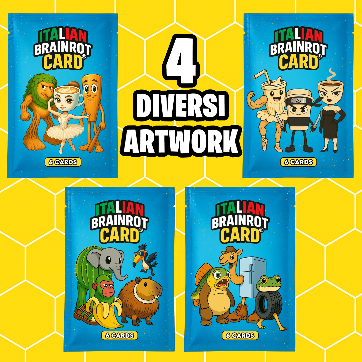 Bustina di ITALIAN BRAINROT CARD ® - Official Trading Card Game - TCG