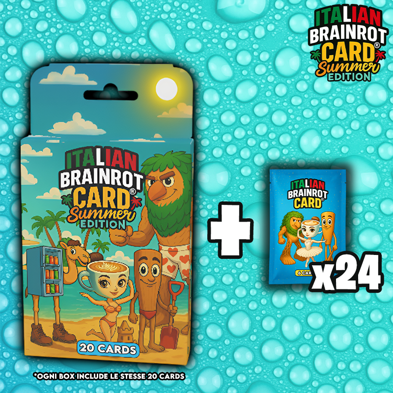 Box da 20 Cards - Italian Brainrot Card® "Summer Edition"