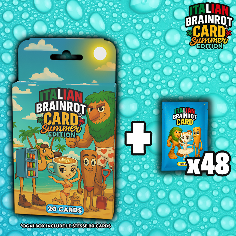 Box da 20 Cards - Italian Brainrot Card® "Summer Edition"