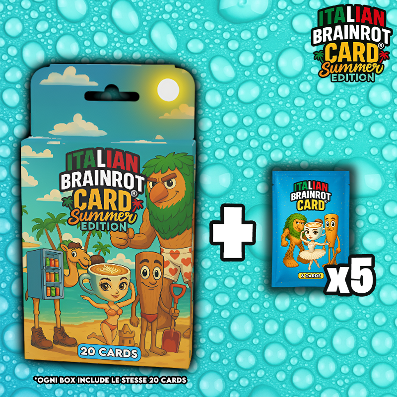 Box da 20 Cards - Italian Brainrot Card® "Summer Edition"