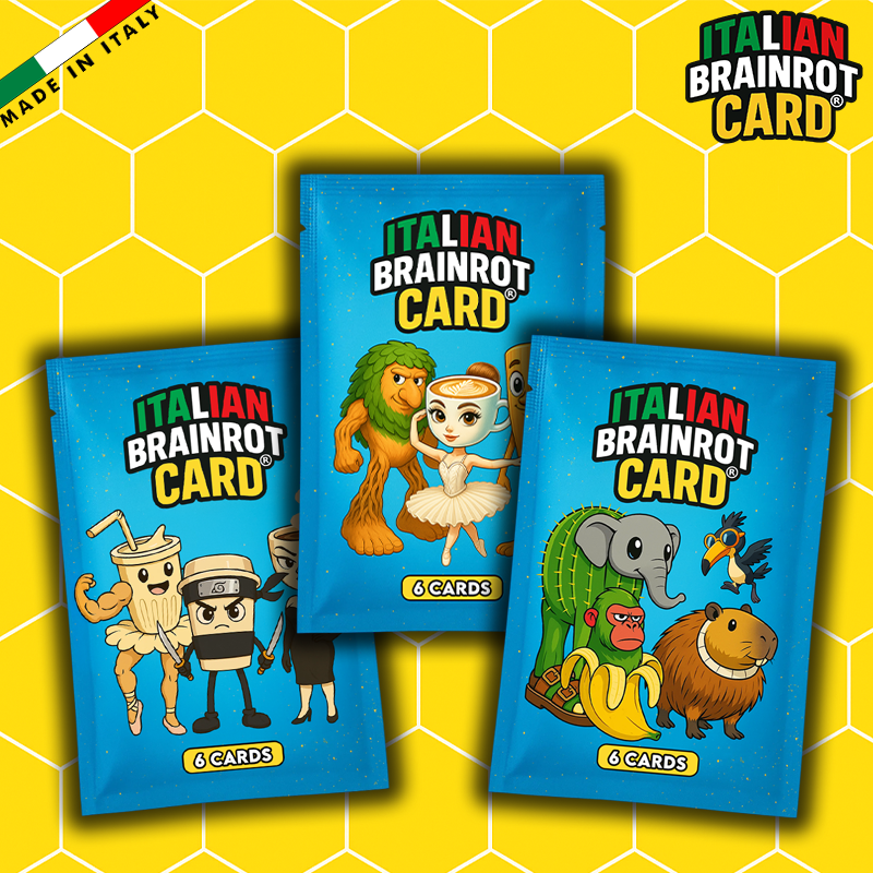 Bustina di ITALIAN BRAINROT CARD ® - Official Trading Card Game - TCG