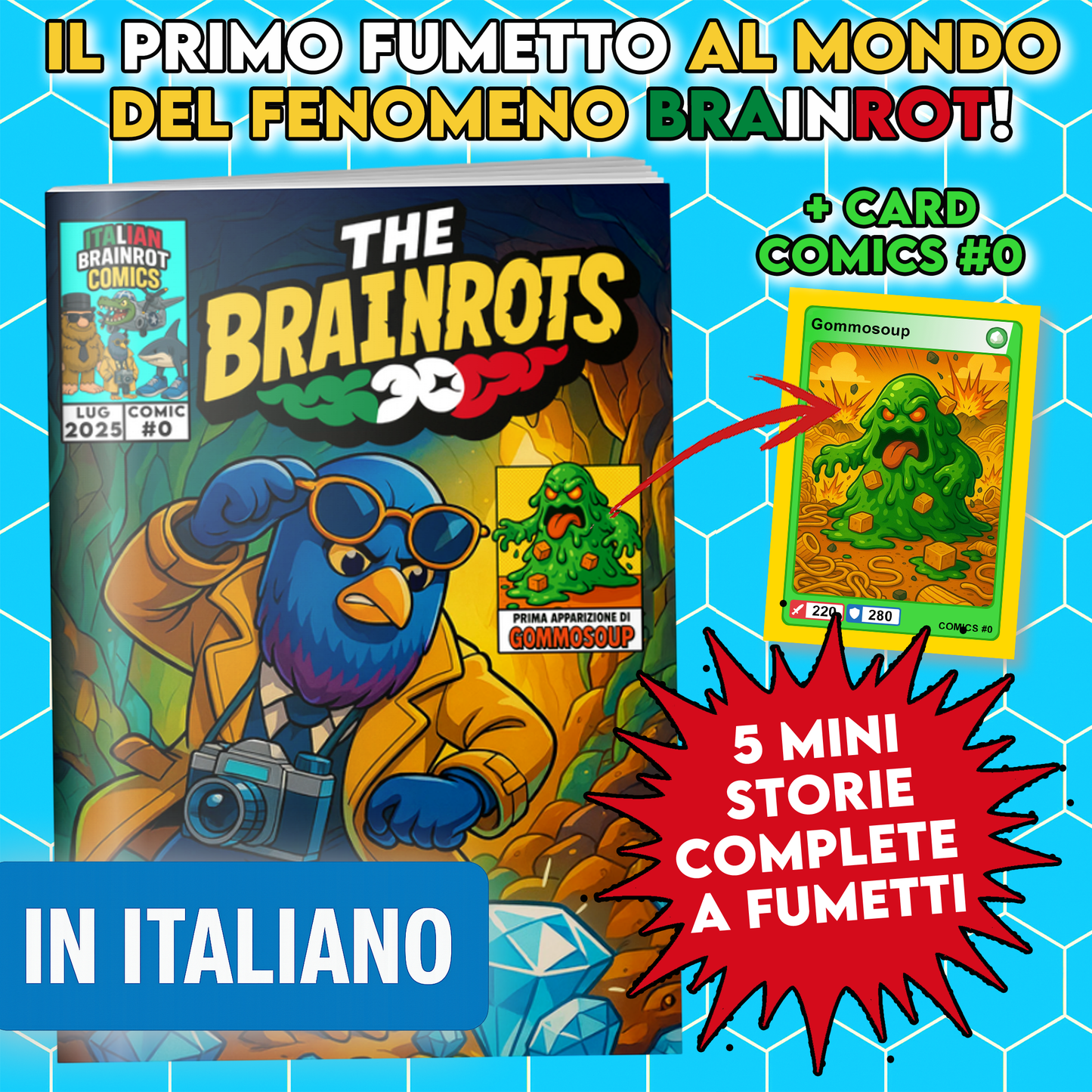 Fumetto THE BRAINROTS #0 - Numero Zero - by Italian Brainrot Comics (Luglio 2025)