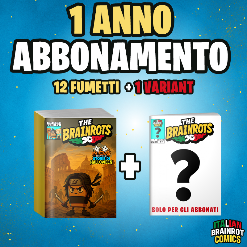 Abbonamento al fumetto THE BRAINROTS - Italian Brainrot Comics