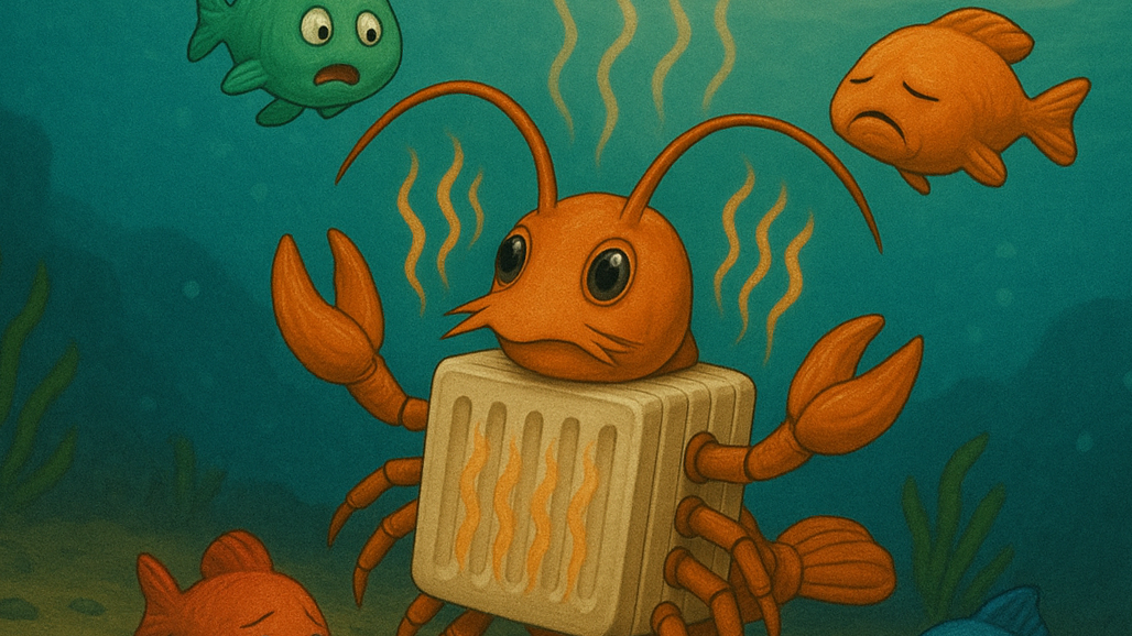 🦐🔥 Gamberone Termosifone – Il Calore del Mare Industriale
