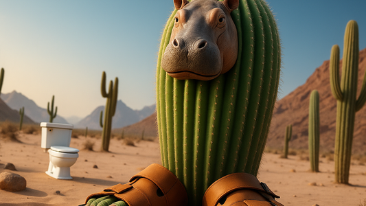 🌵🦛 Il Cacto Hipopotamo: Il Viandante del Silenzio