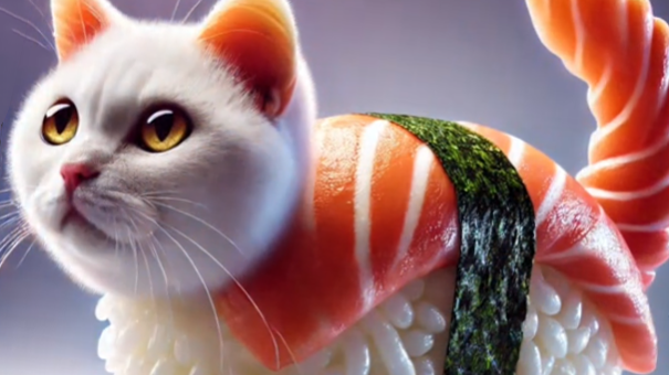 🍣😼 Pussini Sushini - Il Gattino Leggendario tra Sushi e Wasabi!