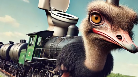 🚂🦩💨 Trenostruzzo Turbo 3000: Il Treno-Struzzo Più Pazzo
