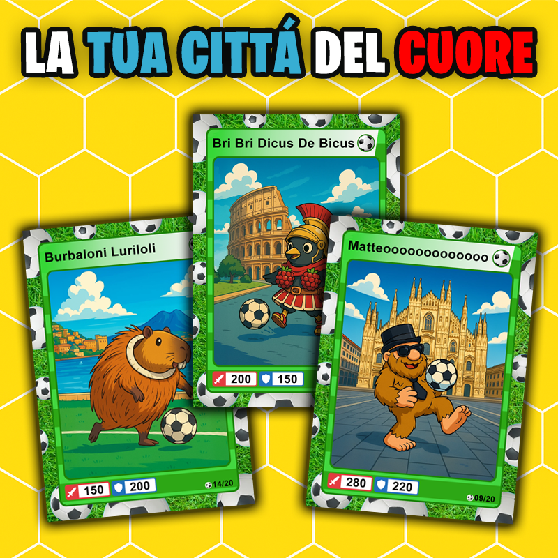 [Preordine] Box da 20 Cards - Italian Brainrot Card® "Goal Editon" 2025/26