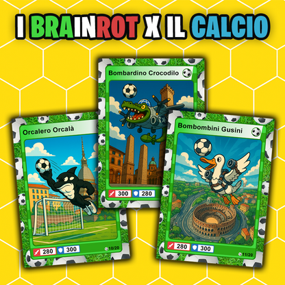 [Preordine] Box da 20 Cards - Italian Brainrot Card® "Goal Editon" 2025/26