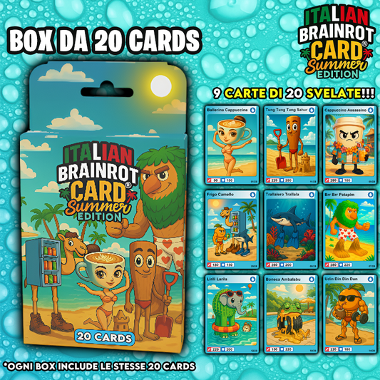 [PREORDINE] Italian Brainrot Card Summer Edition - Box da 20 Cards