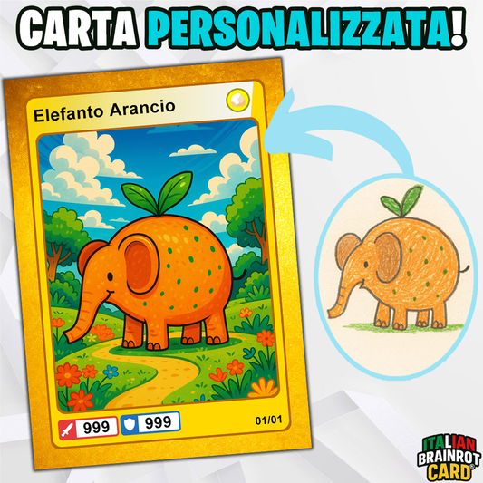 Carta Italian Brainrot Personalizzata