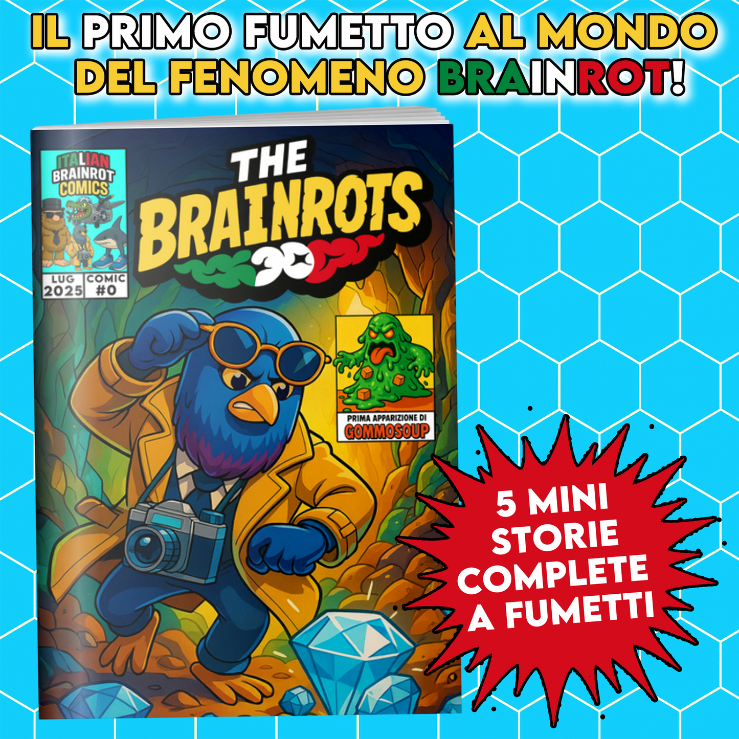 Fumetto THE BRAINROTS - numero Zero di Italian Brainrot Comics n.0