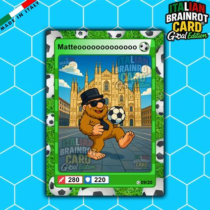 [Preordine] Box da 20 Cards - Italian Brainrot Card® "Goal Editon" 2025/26