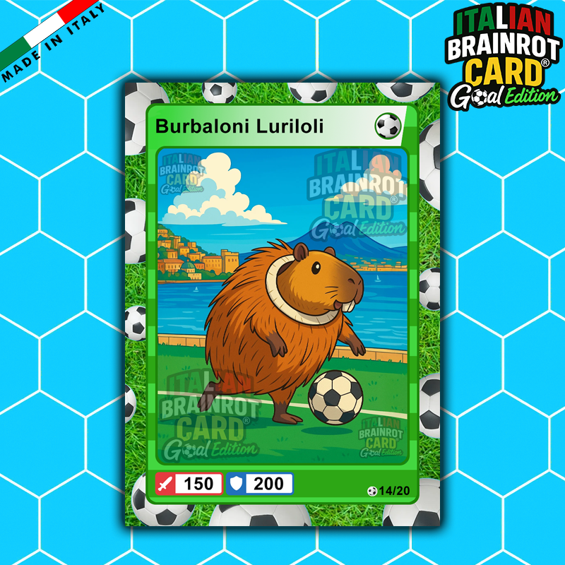 [Preordine] Box da 20 Cards - Italian Brainrot Card® "Goal Editon" 2025/26