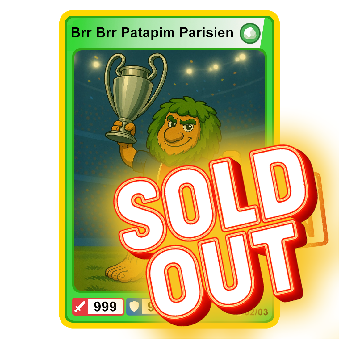 3 Carte LIMITED EDITION di ITALIAN BRAINROT CARD® - 🏆 Il PSG vince la Champions.