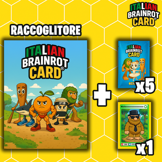 STARTER PACK di ITALIAN BRAINROT CARD ® - Official Trading Card Game