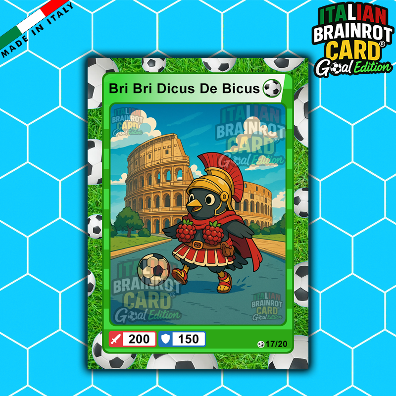 [Preordine] Box da 20 Cards - Italian Brainrot Card® "Goal Editon" 2025/26