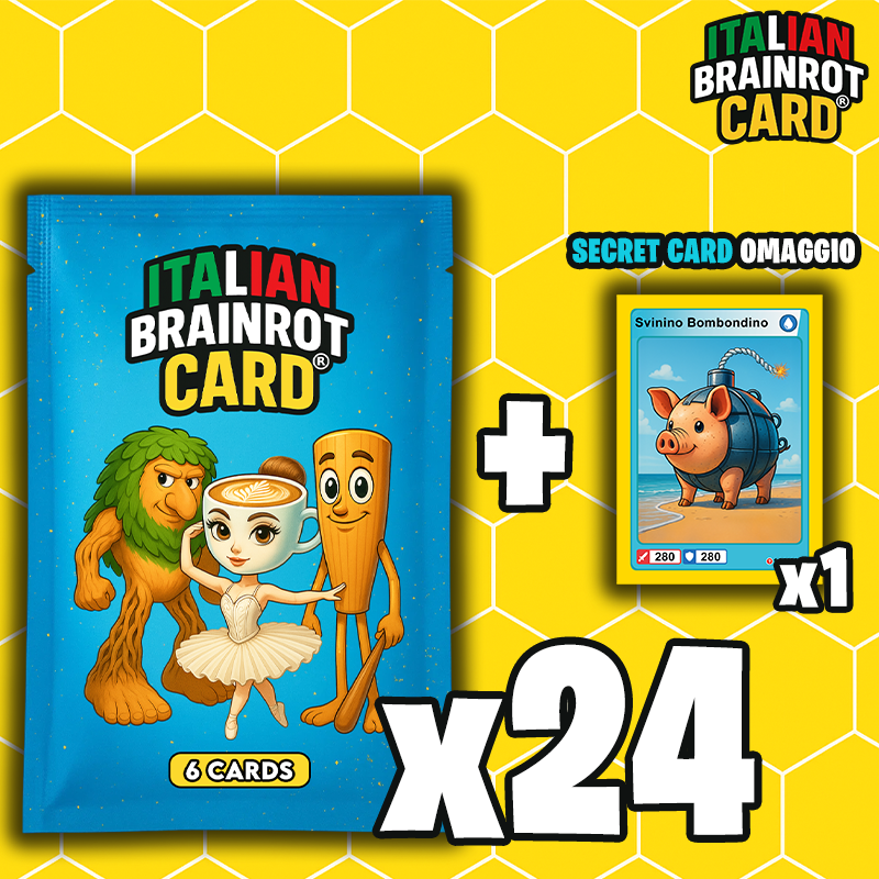 [Preordine] Bustina di ITALIAN BRAINROT CARD ® - Official Trading Card Game - TCG