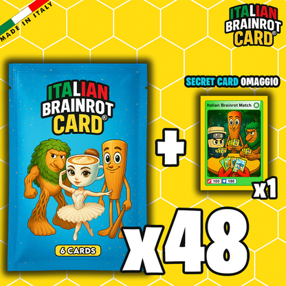 Bustina di ITALIAN BRAINROT CARD ® DA 6 CARD - Official Trading Card Game - TCG