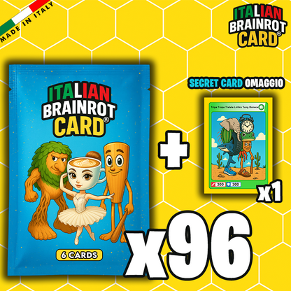 Bustina di ITALIAN BRAINROT CARD ® DA 6 CARD - Official Trading Card Game - TCG