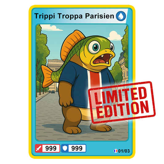 [Preordine] 3 Carte LIMITED EDITION di ITALIAN BRAINROT - 🏆 Il PSG vince la Champions.