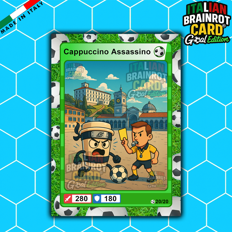 [Preordine] Box da 20 Cards - Italian Brainrot Card® "Goal Editon" 2025/26