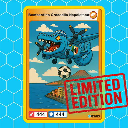 [Preordine] 3 Carte LIMITED EDITION di ITALIAN BRAINROT - Per Celebrare il 4° Scudetto del Napoli