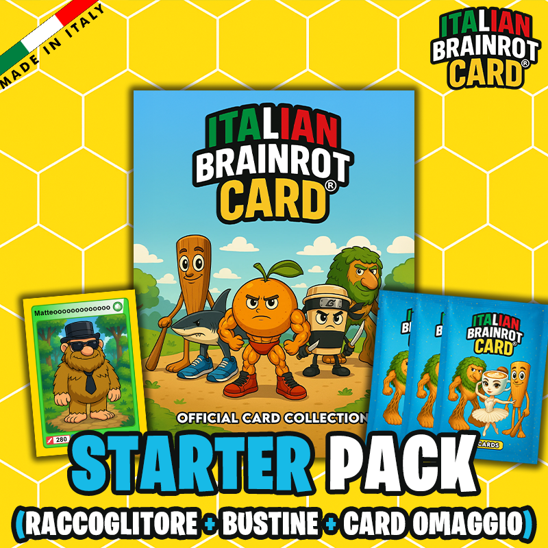 STARTER PACK di ITALIAN BRAINROT CARD ® - Official Trading Card Game