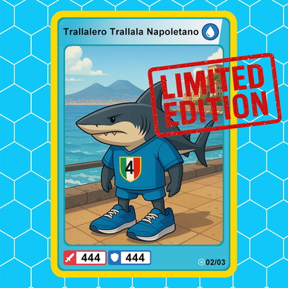 [Preordine] 3 Carte LIMITED EDITION di ITALIAN BRAINROT - Per Celebrare il 4° Scudetto del Napoli